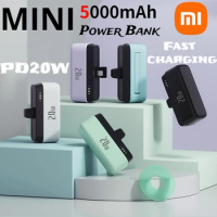 Xiaomi 5000mAh Mini Power Bank With Stand PD20W Fast Charging Power Bank External Battery For iPhone Huawei Xiaomi Samsung