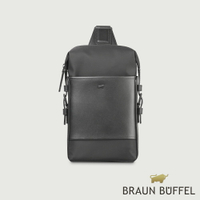 【BRAUN BUFFEL 德國小金牛】台灣總代理 尼爾-B 胸包-黑色/BF522-22-BK