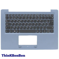 BE Belgian Blue Keyboard Upper Case Palmrest Shell Cover For Lenovo Ideapad S130 14 130s 14 14IGM 120s 14 14IAP 5CB0P23794
