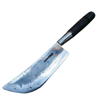 pisau cacah lancip pisau potong ayam cincang daging dari baja per gagang kayu