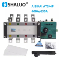 Original AISIKAI ATS 4P 400A 630A Dual Power Automatic Transfer Switch AC 220V Generator Control Module Board Circuit Breaker