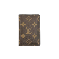 【二手名牌BRAND OFF】LOUIS VUITTON LV 路易威登 原花 PVC塗層帆布 雙折 卡夾 錢包