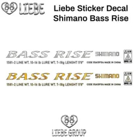 Liebe Sticker Decal Joran Shimano Bass Rise FULL GOLD