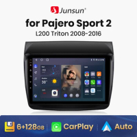 Junsun V1 Wireless CarPlay Android Auto Radio For Mitsubishi Pajero Sport 2 L200 Triton 2008-2016 Car Multimedia 2din autoradio