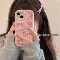 Kawaii Sanrio Iphone Case Hello Kittys Cartoon Cute Anime Soft Silicon Printed Case Apple Iphone14Promax New 13 12 Girls Gift