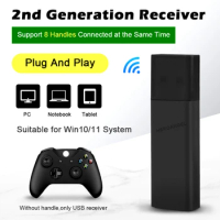 Wireless Receiver For Xbox One S X/Xbox Elite Controller Generation Adapter Compatible Windows 10 PC USB Laptops Accessories