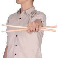 ammoon 12 Pairs of 5A Wooden Drumsticks Drum Sticks Fraxinus Mandshurica Wood Drum Set