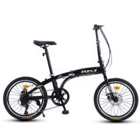 Folding Bike Road Bike 20 Inches Bicycle Variable Speed Carbon Steel Outdoors Wear Resisting Men And Women Non Slip
