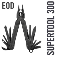 LEATHERMAN - Super Tool 300 EOD Multitool with Firearm and EOD Tools for Technicians, Black with MOLLE Sheath