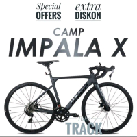 Sepeda Balap Roadbike CAMP IMPALA X DISC - Grey Red, 52