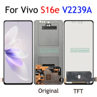 6.62 Inch AMOLED / TFT Black For Vivo S16e V2239A LCD Display Screen Touch Digitizer Panel Assembly Replacement