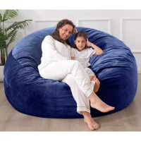 3 Ft Memory Foam Bean Bag Chairs for Adults/Teens with Filling,3'Bean Bag Sofa with Ultra Soft Dutch Velvet Cover,Round Bean Bag