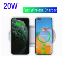 30W Qi Wireless Charger Stand For Xiaomi Mix 4 Fast Charging Dock Station Phone Holder for Huawei P50 Pro/Mate 40E/mate30 pro