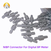 5 Pieces Plastic Digital Arm Blood Pressure Monitor NIBP Cuff Sleeve Connector For Tonometer Sphygmomanometer BP Meter Adapter