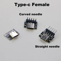 1 PCS USB 3.1 Type C Female Double-sided Positive and Negative Plug-in Test Board With PCB Board Type-c Connector Data Charging