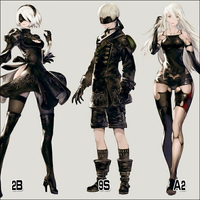 【兔次元】 尼爾:機械軍團 2B 9S A2 cos 假發