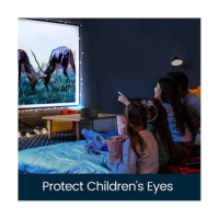 YT200 Convenient Projector LED Mobile Video Projector Home Theater Media Player Kids Home Wired Same Screen Projector