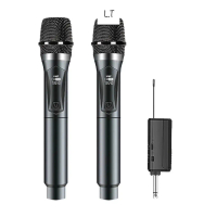 Bộ 2 Mic Karaoke Bluetooth Không Dây Chống Hú Pin Sạc Tiện Lợi