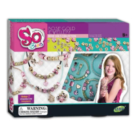 【ToysRUs 玩具反斗城】So Beads 創意手環組-玫瑰金色(益智玩具 少女玩具 女孩玩具 手工藝品 裝飾)