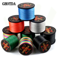 GHOTDA 8 Strands Braid Fishing Line 500/300/100 Meters 0.8#-12.0# Multifilament PE Saltwater Strong Fish Wire 0.14-0.70 mm