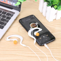 MP3 Headphone IPX8 Waterproof Ear-clip Earphone 3.5mm Interface Loud Clear Sound Music Player for MP3 MP4 Smartphone