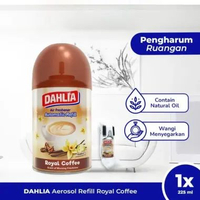 DAHLIA Air Freshener Automatic Refill Royal Coffee Isi 1 (225ml) - Pengharum Ruangan Otomatis, Wangi
