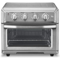 Air Fryer + Convection Toaster Oven by Cuisinart, 7-1 Oven with Bake, Grill, Broil &amp; Warm Options, Stainless Steel, TOA-60