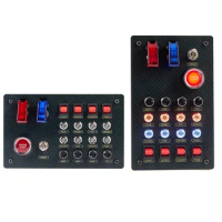 ZQSR Simulates Racing Car Central Control Box Multifunctional Control Button Box PC USB for Fanatec Thrustmaster Simdid