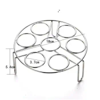 304Stainless Steel Egg Steamer Rack Steaming Stand for Kitchen Cooker Cooking Ware Multi-function Anti-scalding Rack