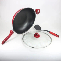 WAJAN SUPRA STIR WOK 28 CM TEFLON ROSEMARY TEBAL NON STICK