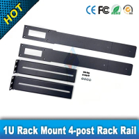 A Set Meraki MS355 MS450 1U Rack Mount 4-post Rack Rail for Cisco MS355-24