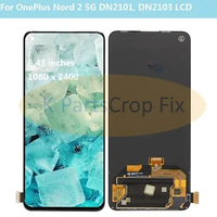 6.43"Original AMOLED For OnePlus Nord 2 5G DN2101/2103 LCD Display Frame+Touch Panel Digitizer For OnePlus Nord2 5G Nord2T lcd