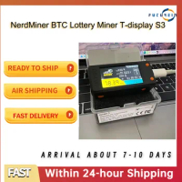 Offical Nerdminer V2.0 T-display S3 Bitcoin Nerd Miner Hashrate 78KH/s V1.6.3 Bitcoin btc Lottery Miner Lilygo btc lottery miner