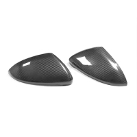 Rearview Side Mirror Covers Cap For 14-20 Volkswagen VW Golf 7 MK7 R GTI OEM Style Dry Carbon Fiber Sticker Casing Shell