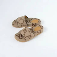 Sandal GUCCI GG MAXI JUMBO MONOGRAM BEIGE SLIDE 100% ORIGINAL 40