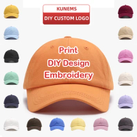 KUNEMS Custom Hat LOGO Embroidery Baseball Cap for Women and Men DIY Print Text Design Cap Summer Sun Hat Unisex Wholesale