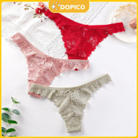 Quần Lót nữ Thun ren xuyên thấu - Quần chip nữ đính nơ xinh xắn DOPICO L6551 Women quần  lót  nữ  kh
