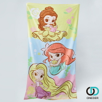 【ONEDER旺達】Disney迪士尼 長髮公主 小美人魚 貝兒 公主大浴巾PR-DC003