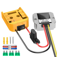 Bộ Chuyển Đổi Pin Lithium, Cho Dòng DeWalt DCB, 18V / 20V, Thiết Bị Bước Xuống DC-DC (12V, 10A, 120W