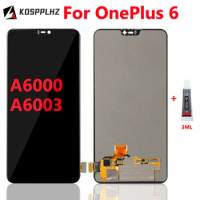 TFT / AMOLED For Oneplus 6 Display Screen Touch Panel Replacement For One Plus 6 LCD A6000 A6003 Display + Glue