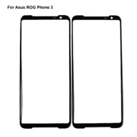 For Asus ROG Phone 3 ZS661KS Touch Screen Outer LCD Front Panel Screen Glass Lens Cover For ASUS ROG Phone3 Without Flex Cable