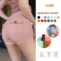 【Mới 2026】 【Hot trend】 Quần Đùi Tập Thể Thao Box Short Onfit Quần Túi Hộp Mông Co Giãn 4 Chiều Cho N
