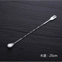 不銹鋼吧勺調酒勺調酒器攪拌棒（25cm吧勺-【2個裝】） 