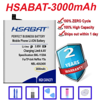 HSABAT Top Brand 100% New 3000mAh NBL-40A2400 Battery for TP-link Neffos Y5s TP804A TP804C in stock