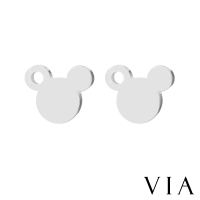 【VIA】白鋼耳釘 白鋼耳環 動物耳釘 老鼠耳釘/動物系列 可愛老鼠造型白鋼耳釘(鋼色)