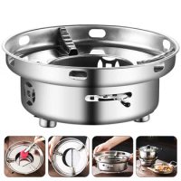 Camping Cookware Solid Fuel Camping Furnace Portable Pit Nature Hike Firewood Cooking Outdoor Picnic Hot Pot Cookware