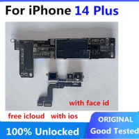 Full Working Mainboard For iPhone 14 Plus Clean iCloud Motherboard Support OS Update Logic Board With Face ID 128GB 256GB 512GB