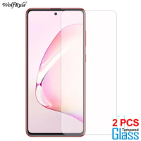 2Pcs Glass For Samsung Galaxy Note 10 Lite Screen Protector Tempered Glass For Samsung Note10 Lite Glass Protective Phone Film