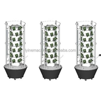 Lyine Best Selling and Easy Assembly Hydroponics Home Garden Hydroponic Vertical Tower with LED Growing Light