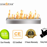 Inno living fire 48 inch outdoor stainless steel fireplace burner ethanol gel stove
